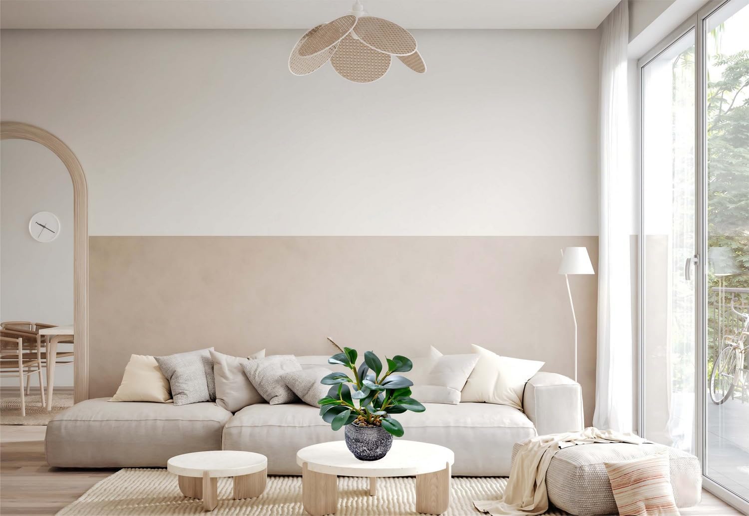 Farmhouse Green Faux Plant - View 5