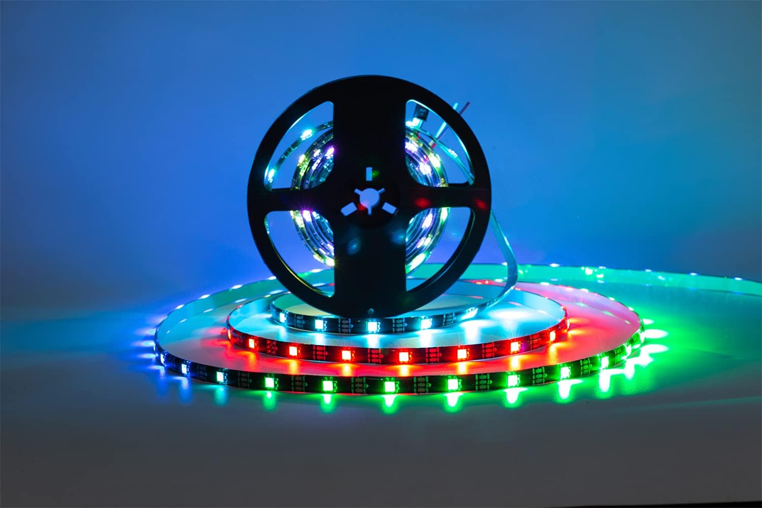 RGB Black LED Strip Light — 16.4FT 300LEDS Waterproof IP65