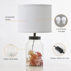 Modern Blue Bedside Lamp - View 5