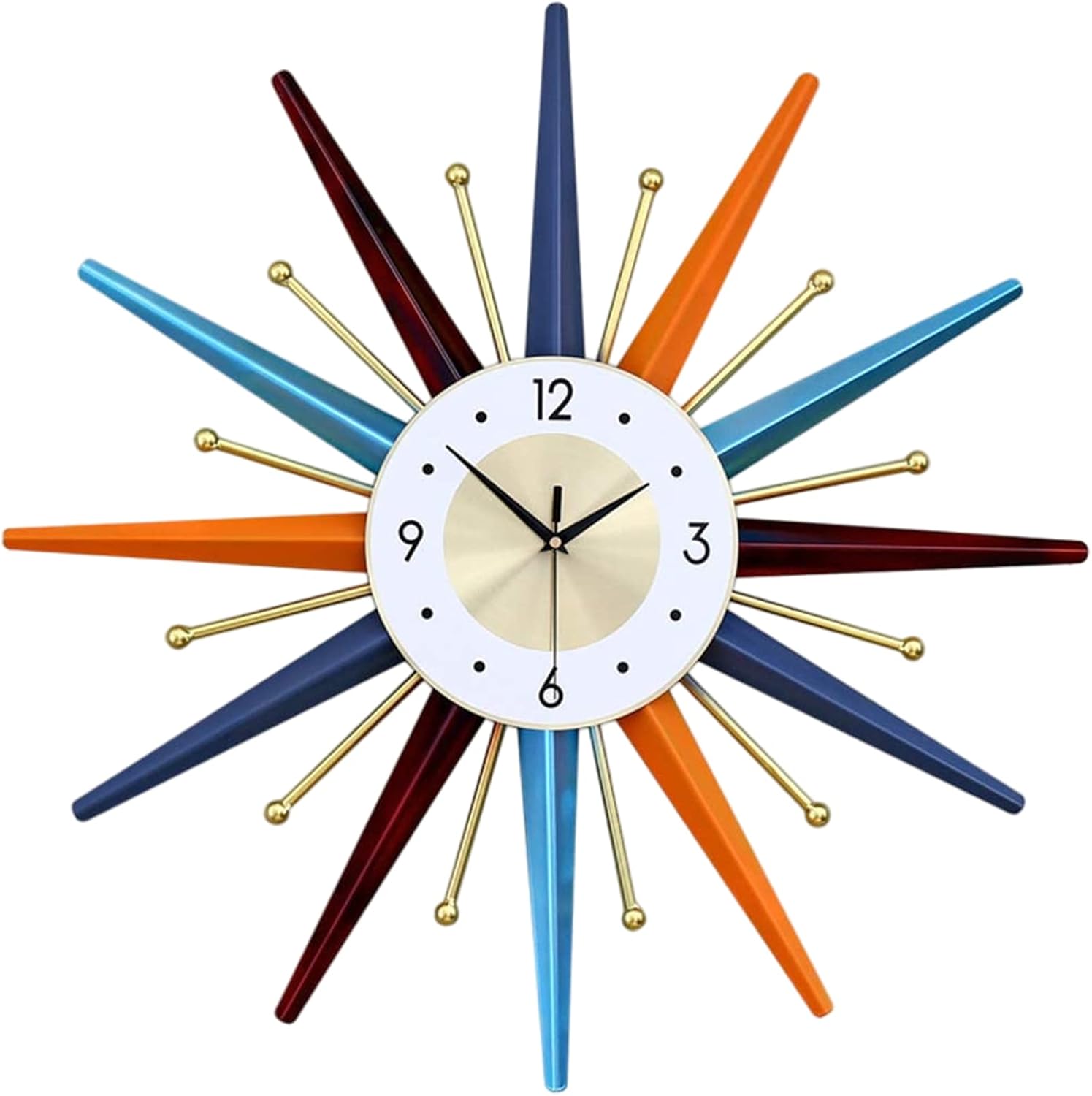 Battery Operated Mid-Century Wall Clock — 22" — Large