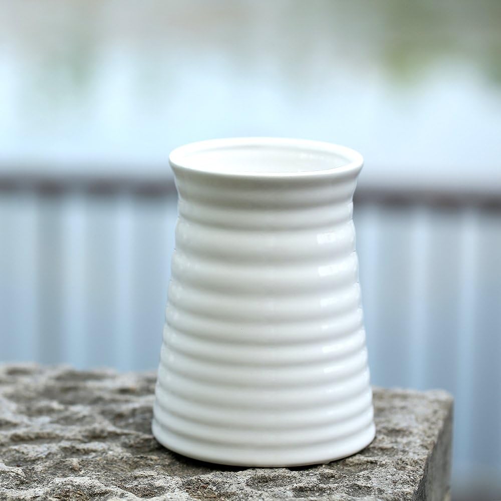 Modern Ceramic Vase — 7" - View 5