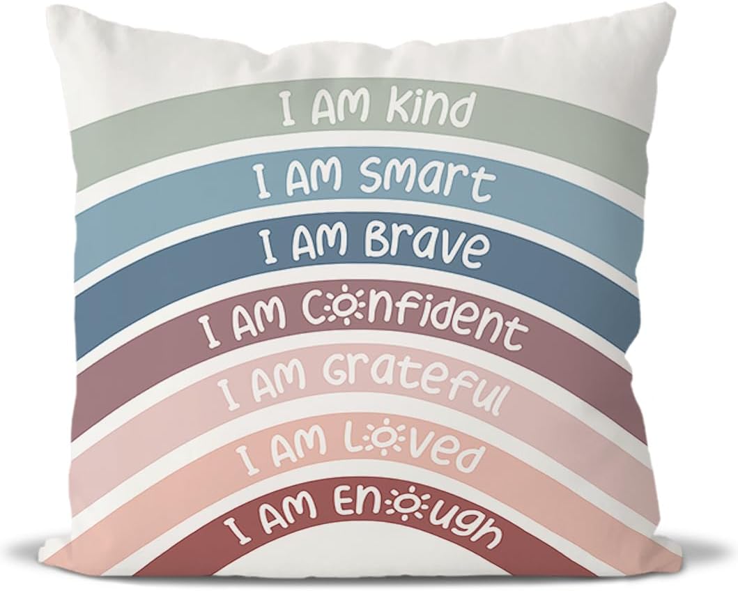 Blue Throw Pillow Cover — 18" — Crimson