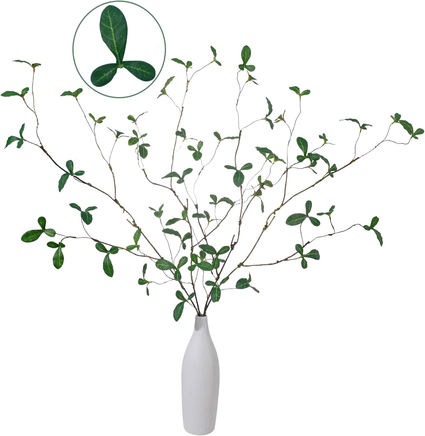 Black Artificial Plant — 38.5" — Bd Green