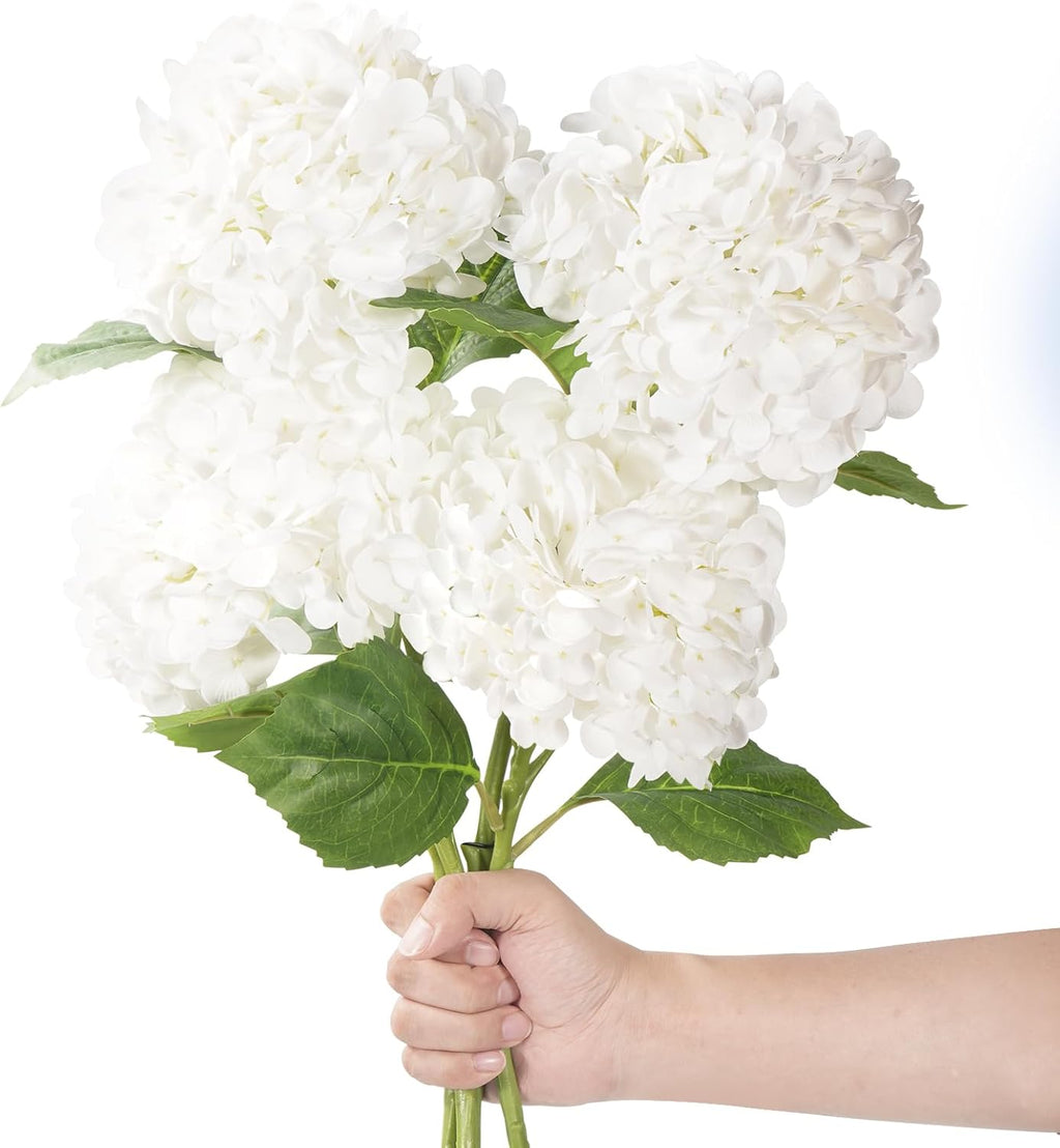 Blue Artificial Flowers — 20" — White
