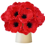 Red Artificial Flowers — 11"