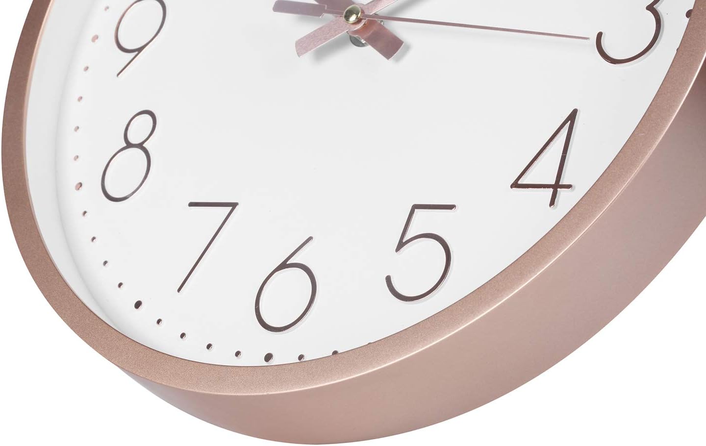 Battery Operated Luxe Glass Wall Clock — 12" - View 7