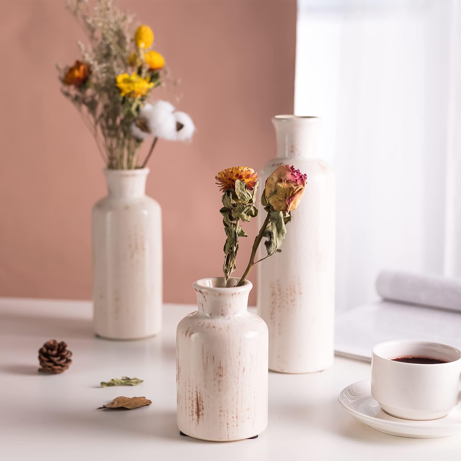 Farmhouse Ceramic Vase Set - View 2