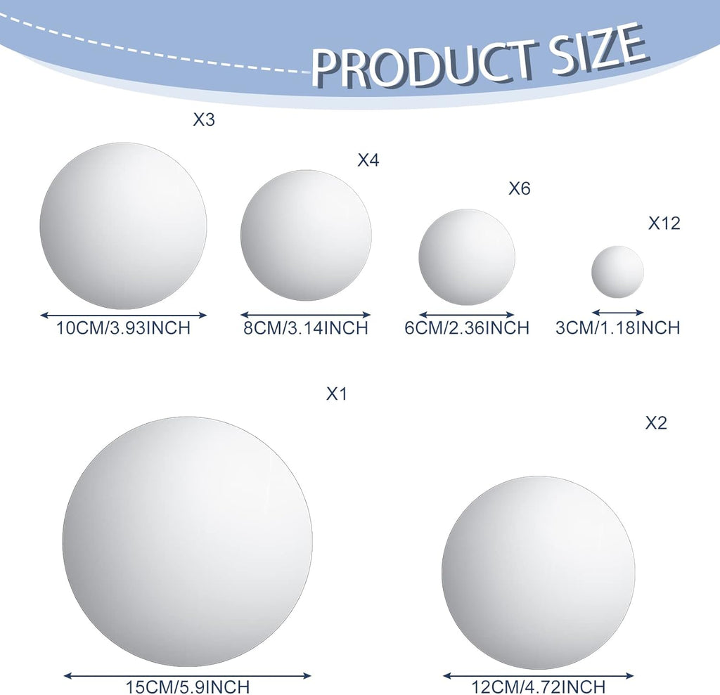 Round Glass Wall Mirror — 6" - View 2