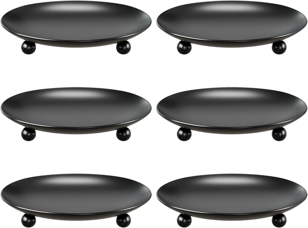 Black Pillar Candle — Set of 2 — Black