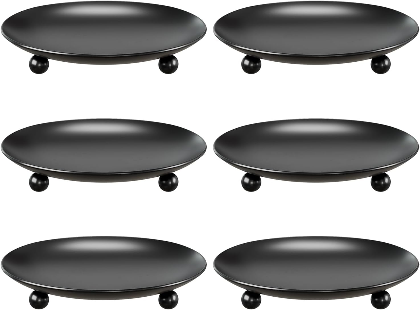 Black Pillar Candle — Set of 2 — Black