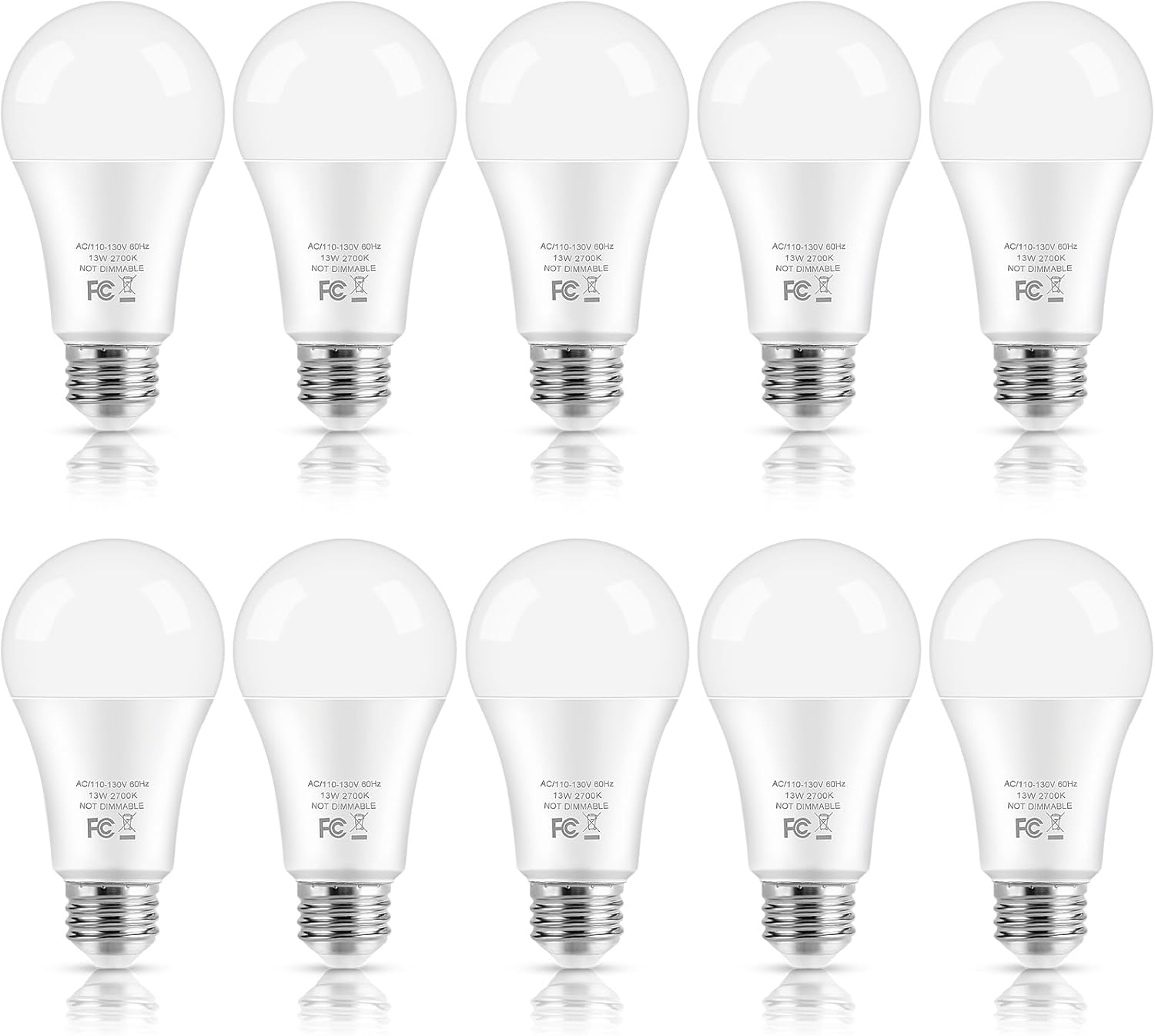 Dimmable Beige LED Bulb — Set of 1 — 2700k Warm White
