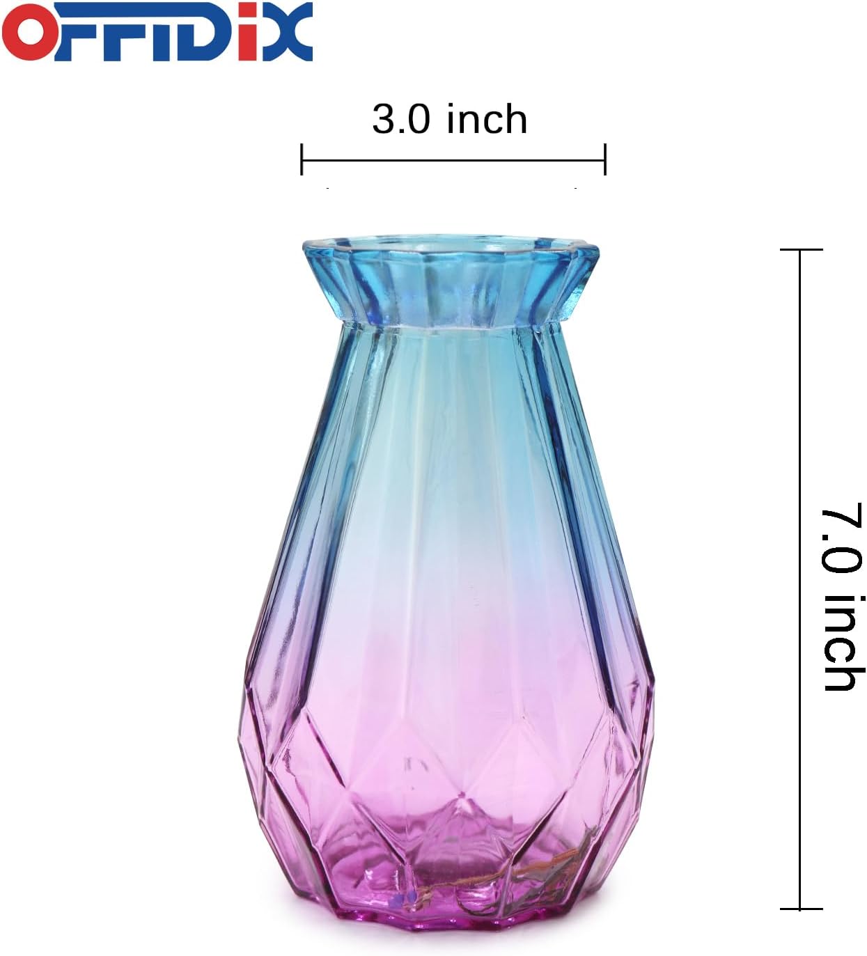 Modern Blue Flower Vase - View 2