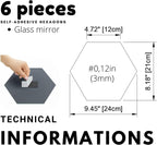 Luxe Glass Wall Mirror — 9.5" - View 8