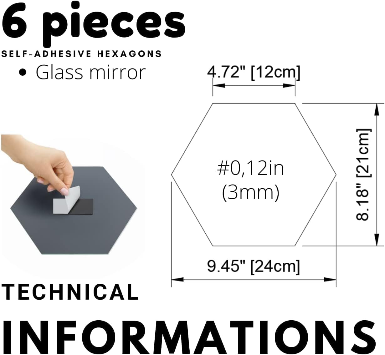 Luxe Glass Wall Mirror — 9.5" - View 8