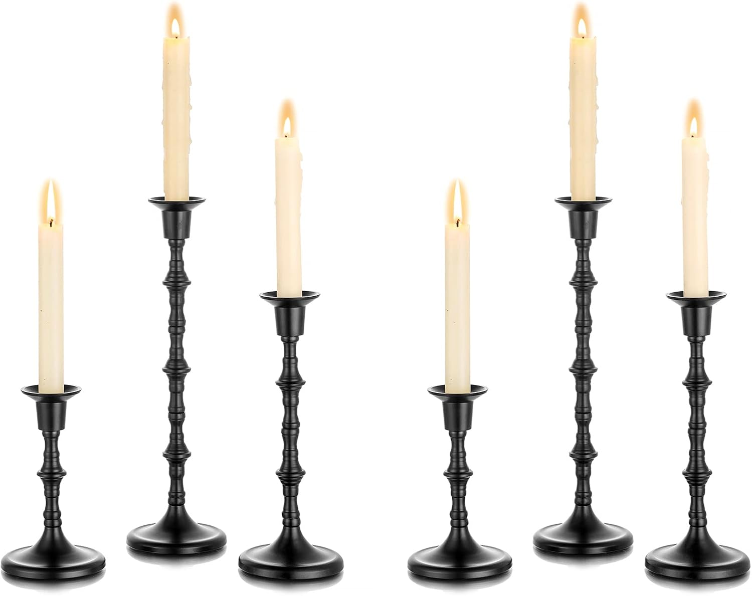 Antique Black Candle — Set of 6 - View 9