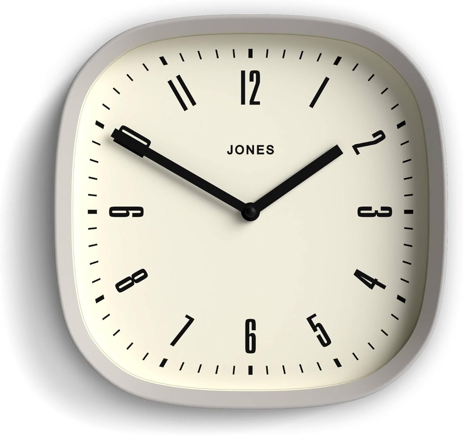 Mid-Century Black Wall Clock — 10" — 25 x 25 x 5cm