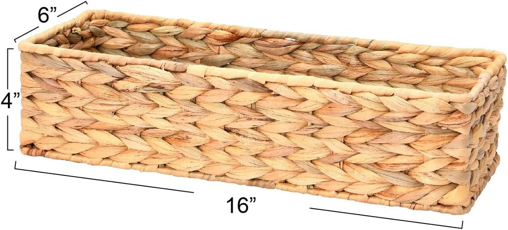 Rectangular Beige Storage Basket - View 2