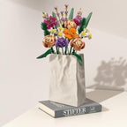 Boho Beige Flower Vase — 8" - View 7