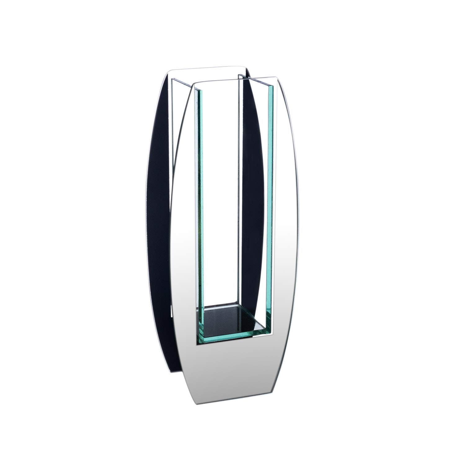 Oval Modern Glass Mirror — 5"