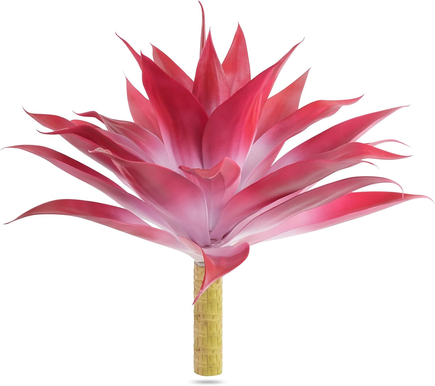 Blue Faux Succulent — 28" — Red White