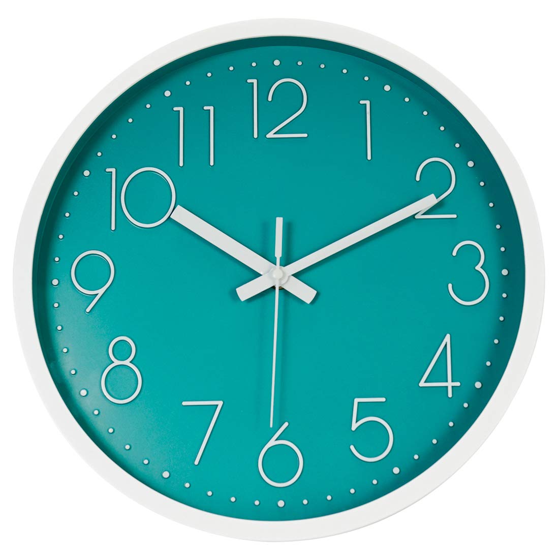 Round Modern Gold Wall Clock — 12"