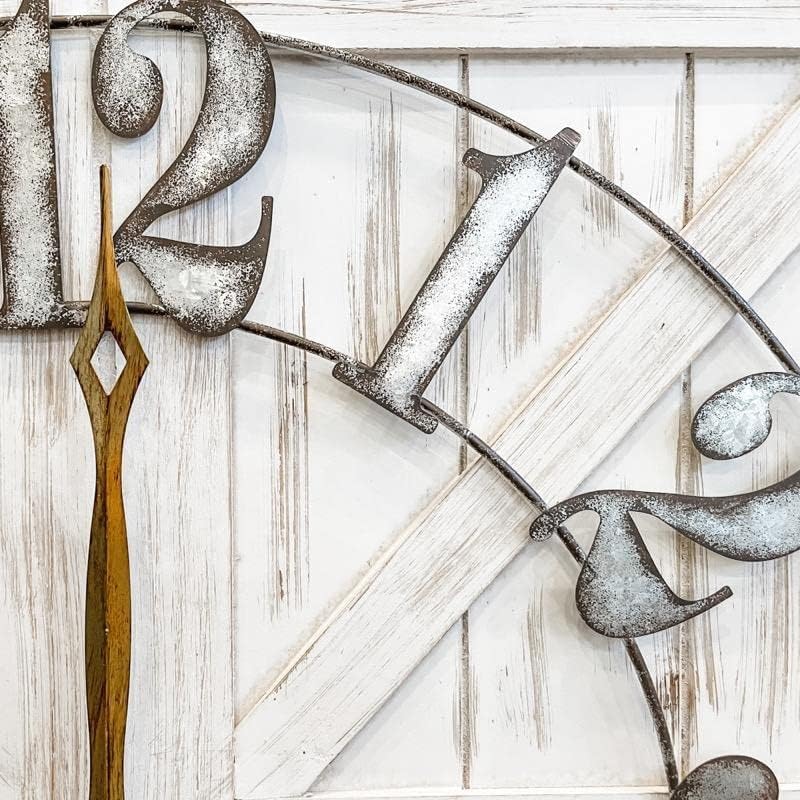 Farmhouse Wood Wall Clock — 24" - View 6