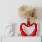 Modern Red Decorative Vase — 11.8" - View 2