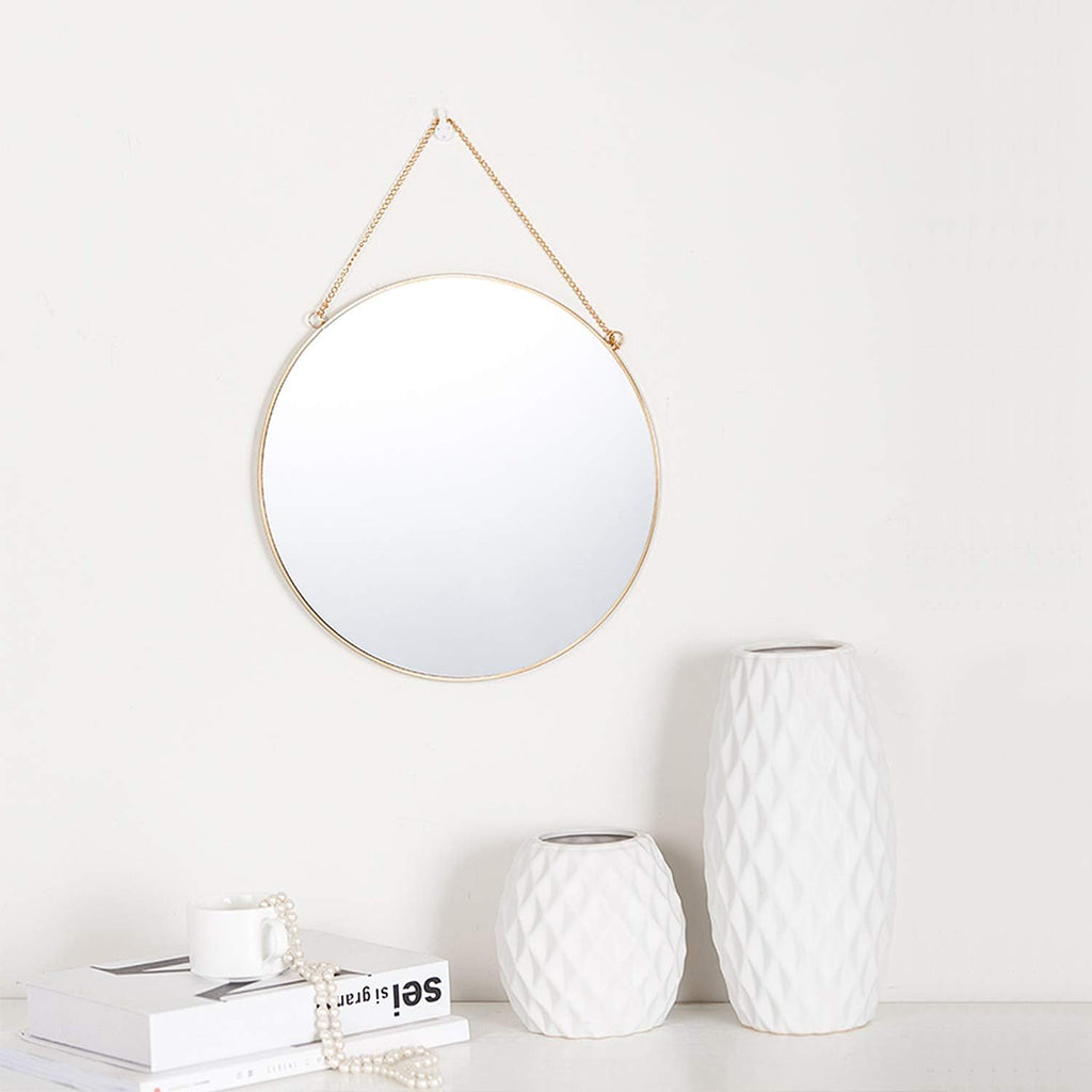 Luxe Black Round Mirror - View 5