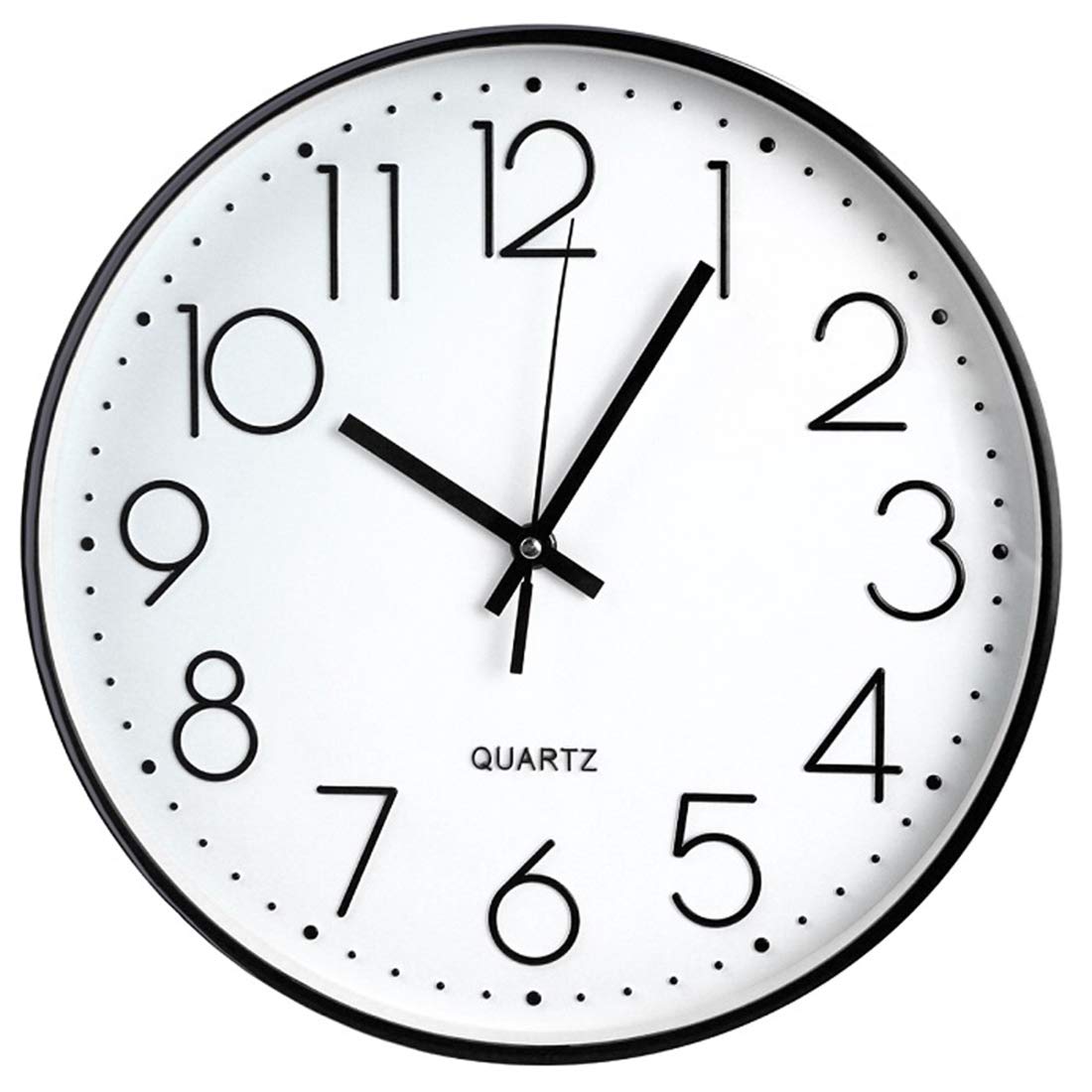 Battery Operated Modern Black Wall Decor — 12"