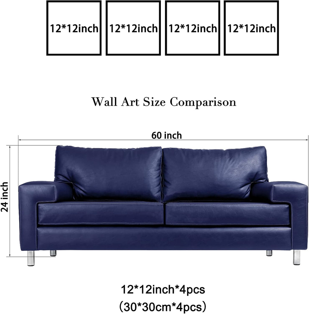 Modern Fabric Canvas Wall Art — 12" - View 6