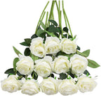 Black Artificial Flowers — White