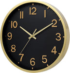 Battery Operated Luxe Beige Wall Clock — 8" - View 2