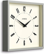 Mid-Century Black Wall Clock — 10" - View 2