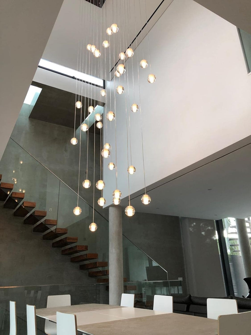 Luxe Metal Chandelier — 7" - View 8