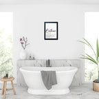 Framed Modern Fabric Wall Decor — 10" - View 2