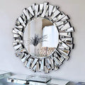 Round Glass Wall Mirror — 40" — 36"L x 36"W