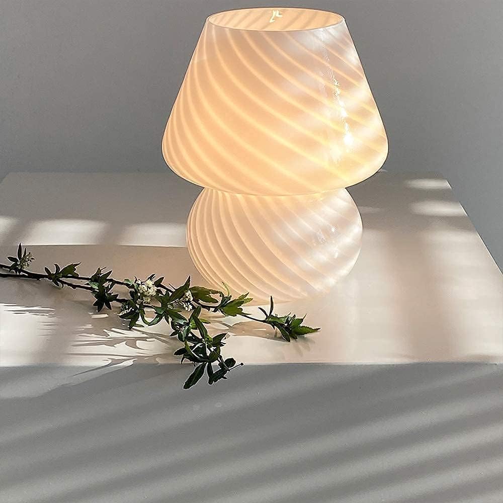 Modern Glass Bedside Lamp - View 5