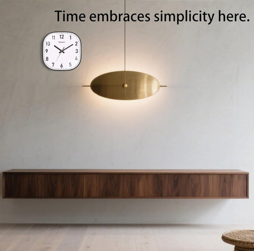 Battery Operated Black Wall Clock — 8" - View 2