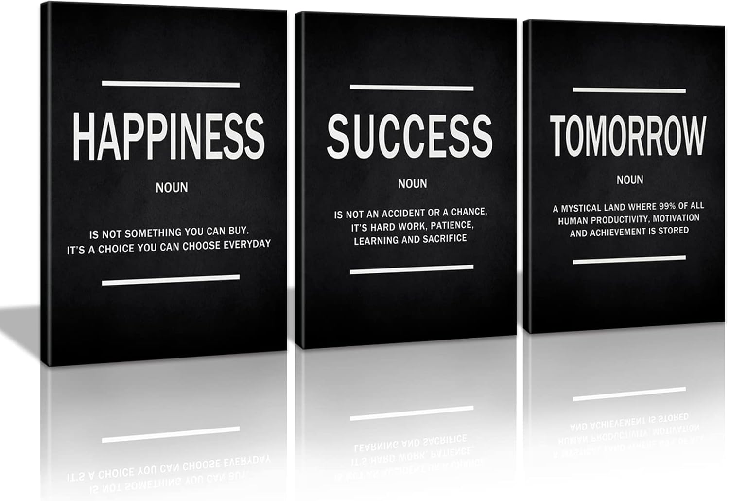Wrapped Canvas Blue Wall Art — 12x16 — success01
