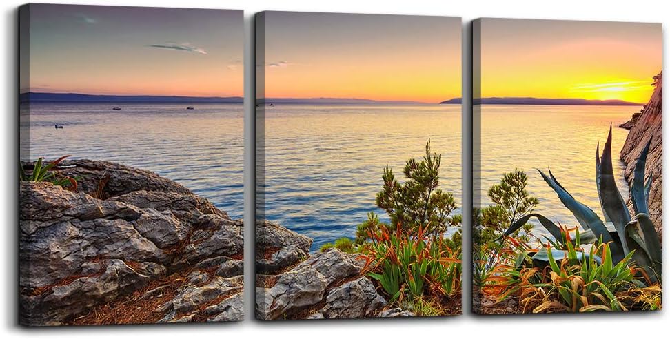 Modern Beige Framed Wall Art — 12" — 12x16inches*3pcs