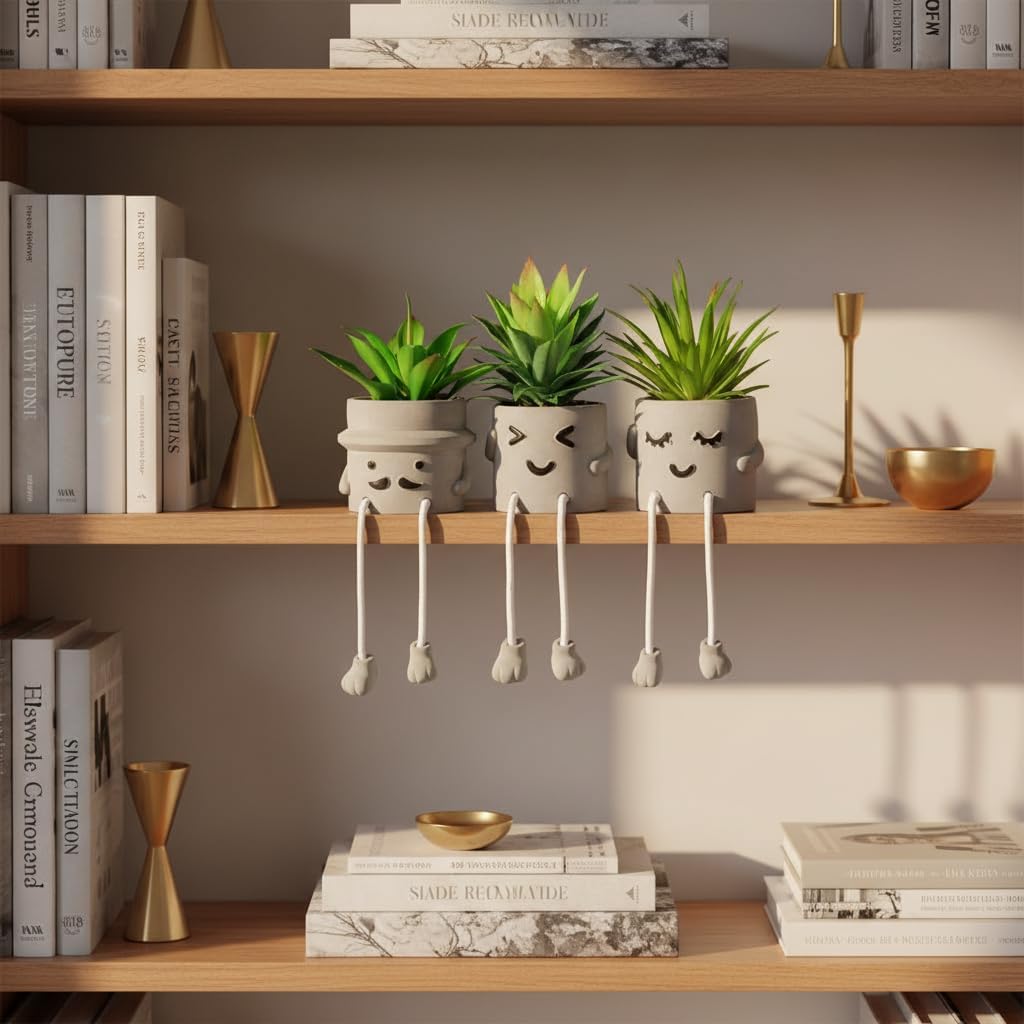 Green Faux Succulent - View 8