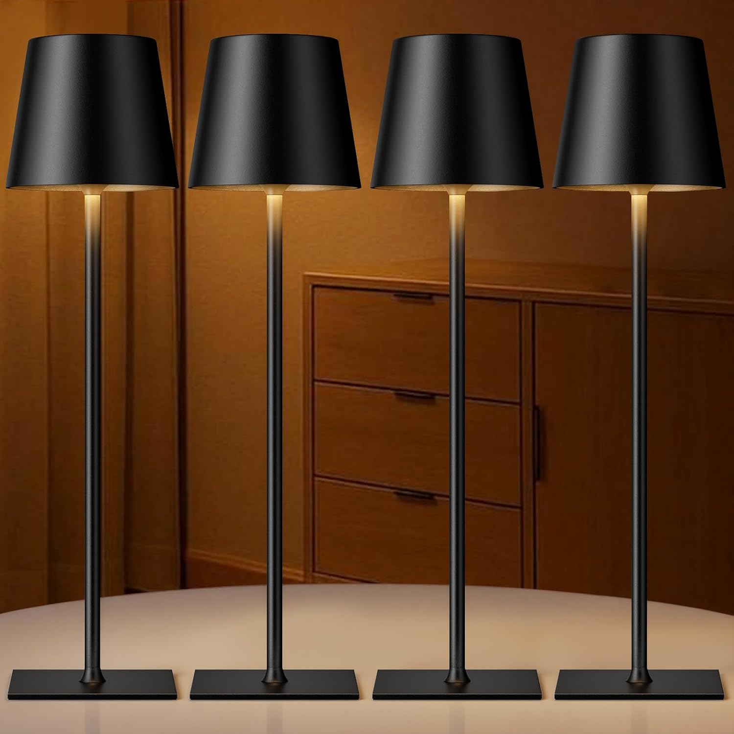 Cordless Black Desk Lamp — Black