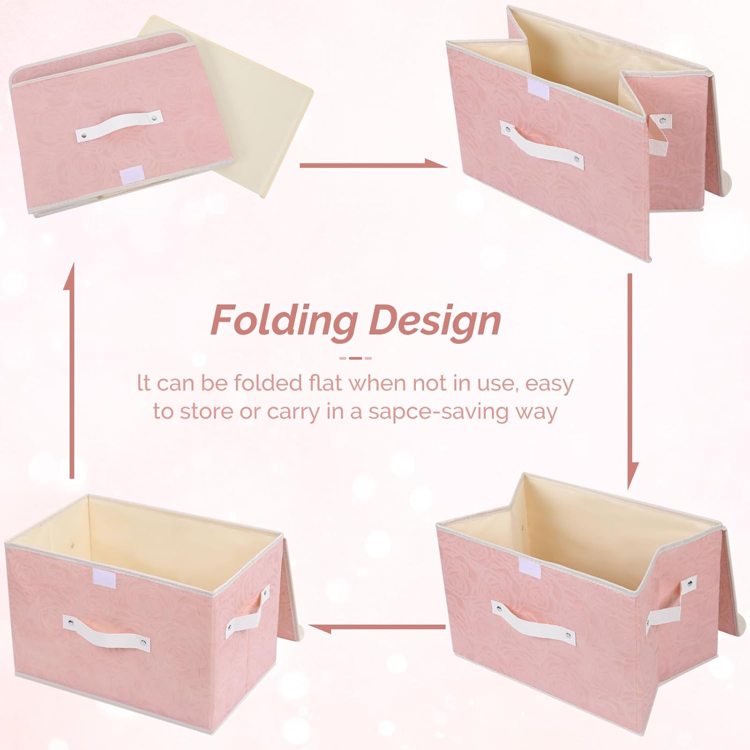 Pink Storage Bin — Set of 1 - View 3