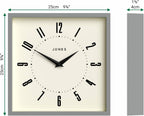 Mid-Century Black Wall Clock — 10" - View 4