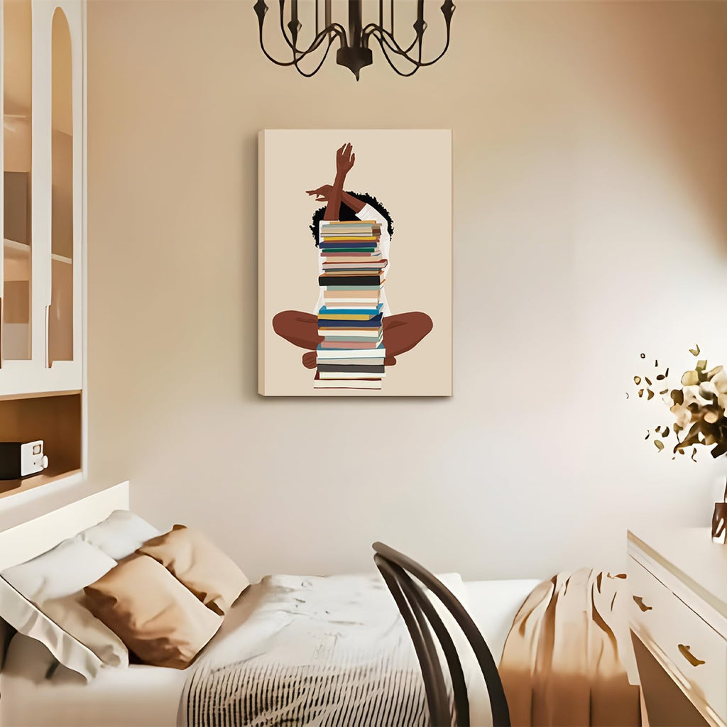 Framed Modern Black Canvas Wall Art — 12" - View 4