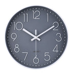 Modern Black Wall Clock — 16"