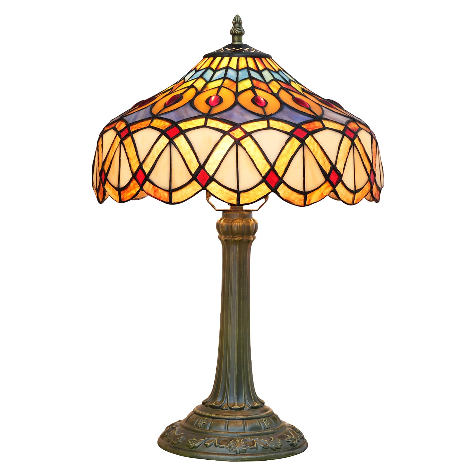Vintage Blue Desk Lamp — 12"