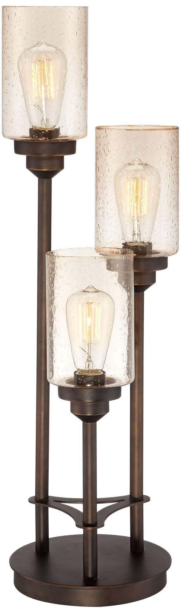 Farmhouse Metal Table Lamp — 3-Light