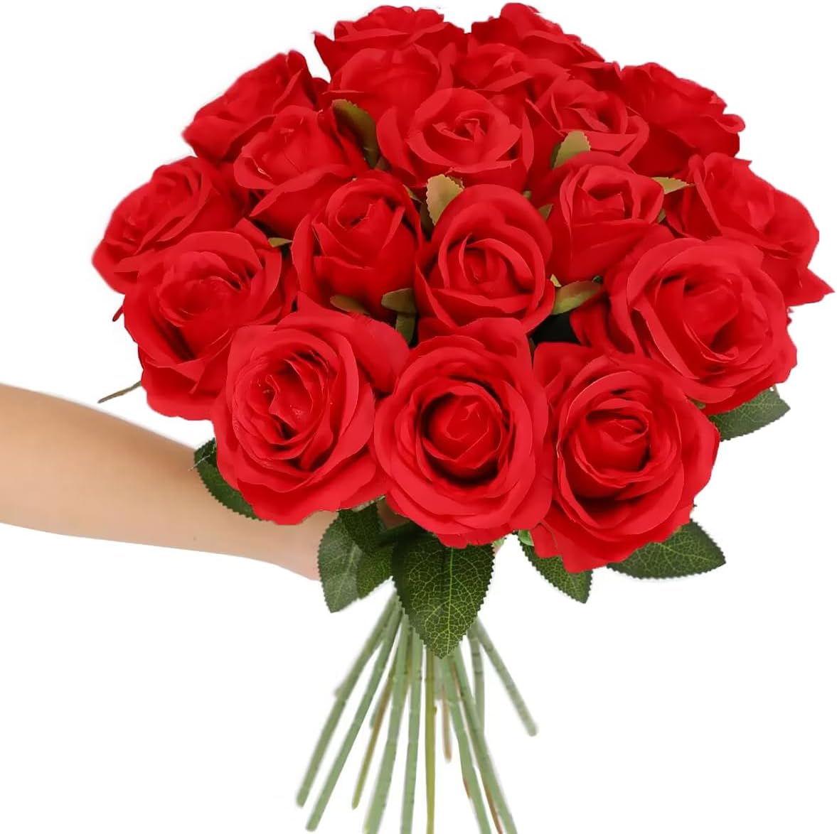 Black Artificial Flowers — Red