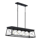 Farmhouse Black Chandelier — 5-Light